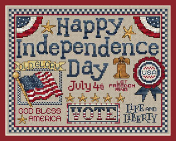 click here to view larger image of Happy Independence Day (chart)