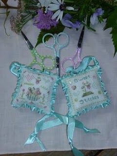 click here to view larger image of Sweet Stitches Scissor Fob (counted cross stitch kit)