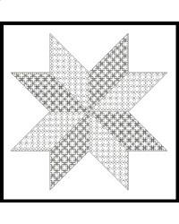 click here to view larger image of Blackwork Star (chart)