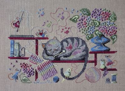click here to view larger image of Knitting Cat (chart)