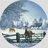 click here to view larger image of Hard Frost  - the Circles (counted cross stitch kit)