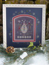click here to view larger image of Black Snowman (counted cross stitch kit)