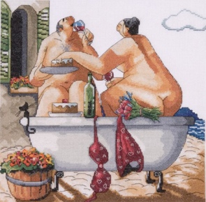 click here to view larger image of Bathing Beauties (counted cross stitch kit)