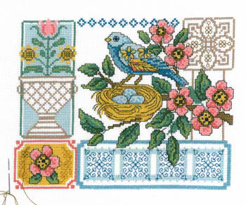 click here to view larger image of Blue Bird Floral (chart)