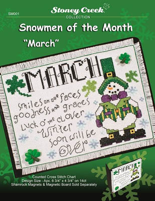click here to view larger image of Snowmen of the Month - March (chart)
