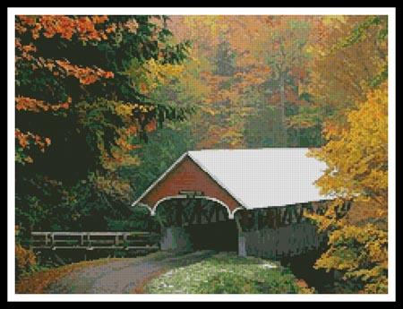 click here to view larger image of Autumn Covered Bridge (chart)