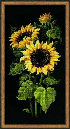click here to view larger image of Sunflowers (counted cross stitch kit)