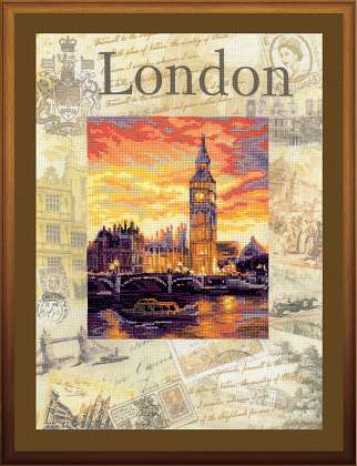 click here to view larger image of Cities of the World - London (counted cross stitch kit)
