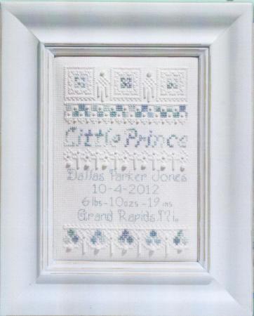 click here to view larger image of Little Prince Birth Sampler (chart)