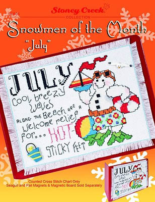 click here to view larger image of Snowmen of the Month - July (chart)