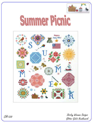 click here to view larger image of Summer Picnic - Glitter Gulch Needlework (chart (special))