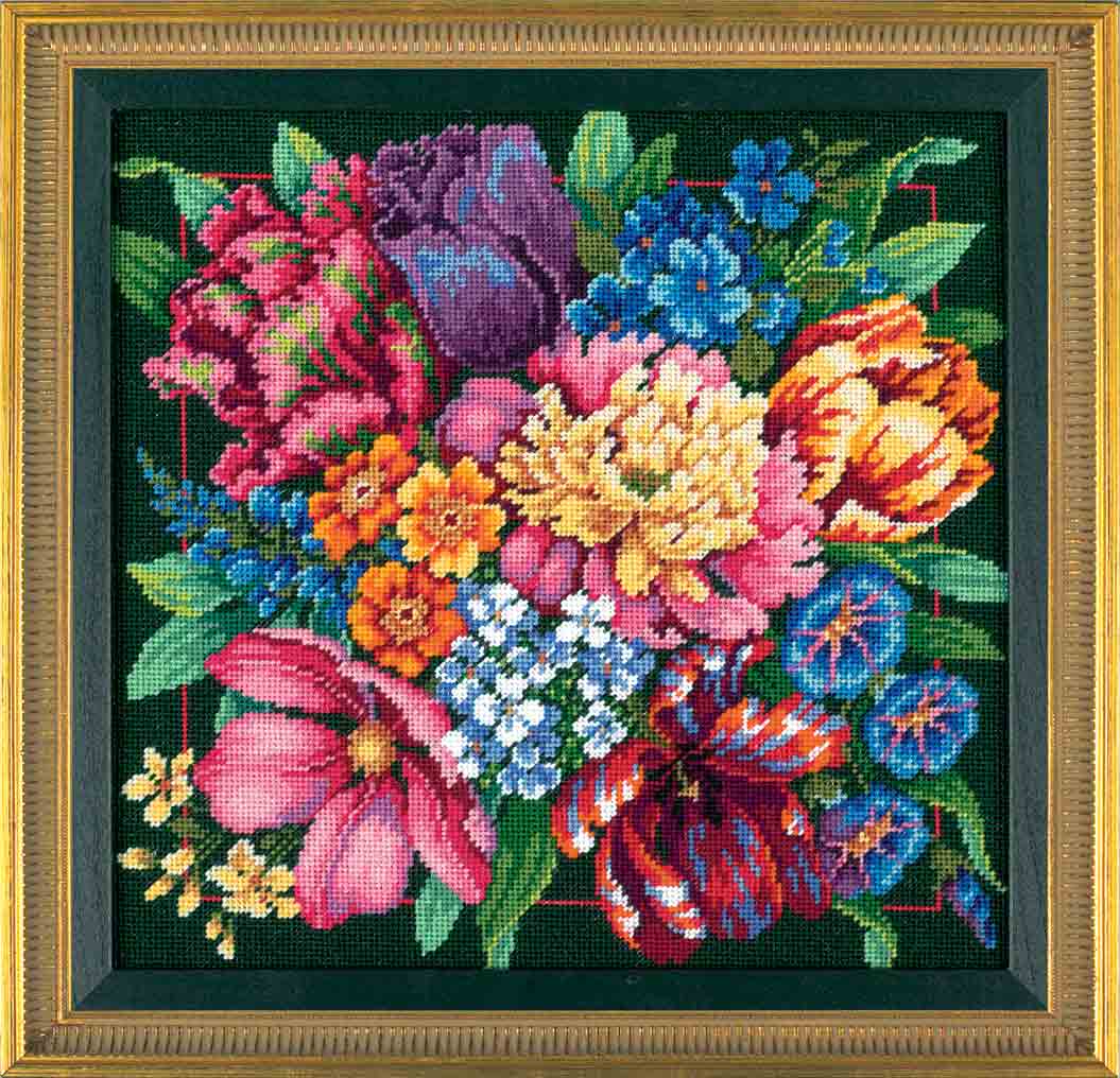 click here to view larger image of Floral Splendor (needlepoint)
