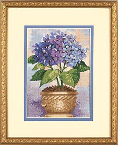 click here to view larger image of Hydrangea in Bloom (counted cross stitch kit)
