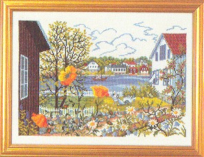 click here to view larger image of Lakeside House (counted cross stitch kit)
