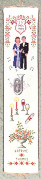 click here to view larger image of Anniversary Bellpull (counted cross stitch kit)