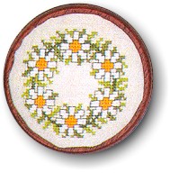 click here to view larger image of Daisy Pincushion (counted cross stitch kit)