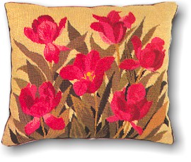 click here to view larger image of Floral Pillow (needlepoint kits)