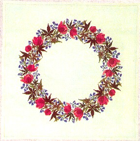 click here to view larger image of Floral Wreath (counted cross stitch kit)