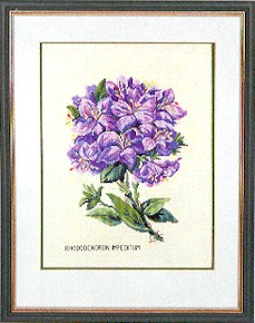 click here to view larger image of Rhododendron (counted cross stitch kit)
