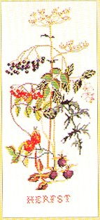 click here to view larger image of Fall Bouquet (counted cross stitch kit)