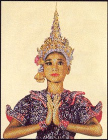 click here to view larger image of Thai Lady (counted cross stitch kit)