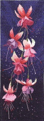 click here to view larger image of Fuchsia Panel  (counted cross stitch kit)