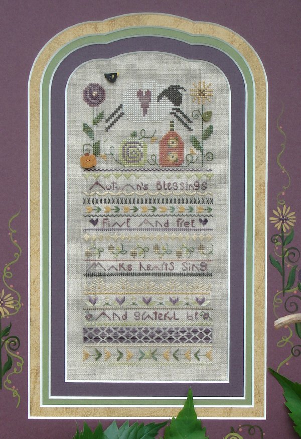click here to view larger image of Autumn Blessings (counted cross stitch kit)