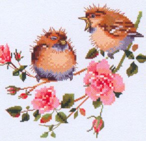 click here to view larger image of Rose Chick-Chat - Harmony (counted cross stitch kit)