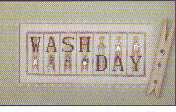 click here to view larger image of Washday - mini blocks (chart)