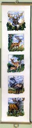 click here to view larger image of Deer Bellpull (counted cross stitch kit)