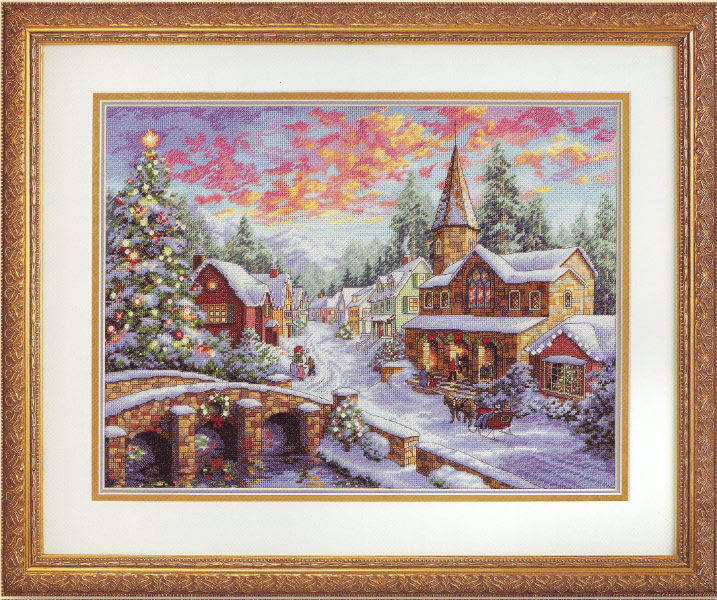 click here to view larger image of Holiday Village (counted cross stitch kit)