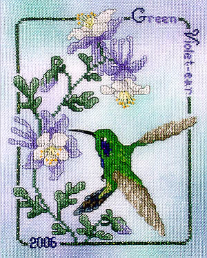 click here to view larger image of Green Violet-Ear Hummingbird  2006 (chart)