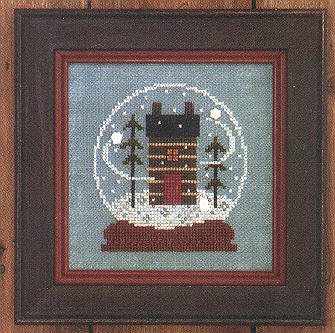 click here to view larger image of Cabin in the Globe - Zipper (counted cross stitch kit)