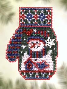 click here to view larger image of Snowman's Garden (counted cross stitch kit)