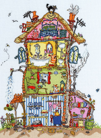 click here to view larger image of Cut Thru Cottage - Amanda Loverseed (counted cross stitch kit)