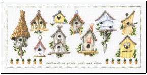 click here to view larger image of Birdhouses (counted cross stitch kit)