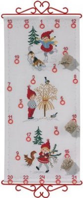 click here to view larger image of Advent Calendar (counted cross stitch kit)