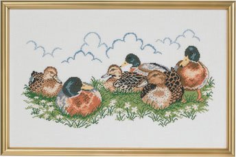 click here to view larger image of Ducks on Lake Shore (counted cross stitch kit)