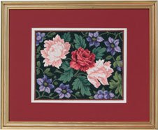 click here to view larger image of Clematis and Roses (counted cross stitch kit)