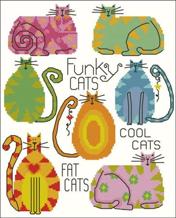 click here to view larger image of Funky Fat  Cats (chart)