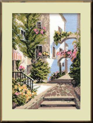 click here to view larger image of Italian Courtyard, The (counted cross stitch kit)
