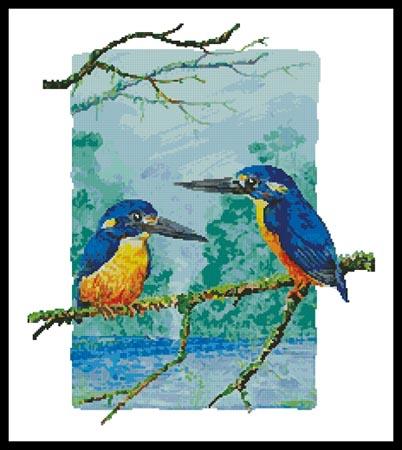 click here to view larger image of Two Azure Kingfishers (chart)