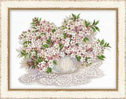 click here to view larger image of Cherry Blossom (counted cross stitch kit)