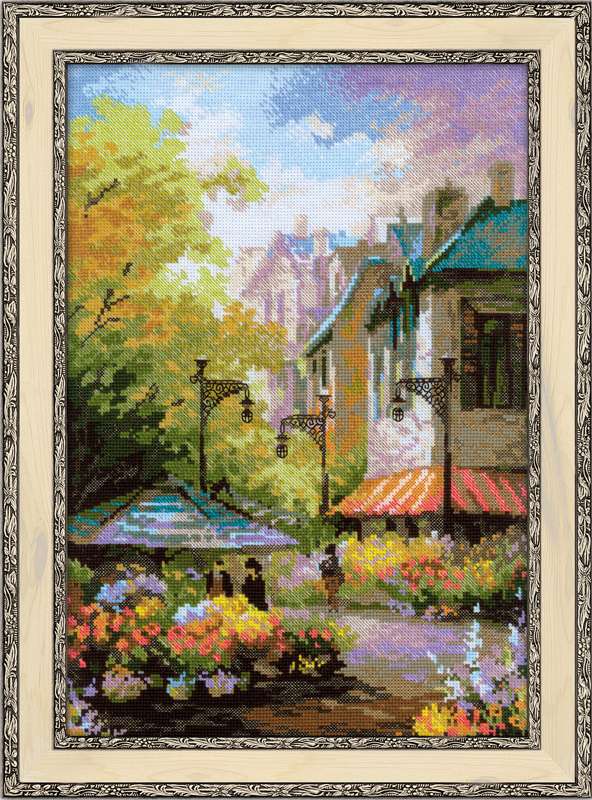 click here to view larger image of Flower Street (counted cross stitch kit)