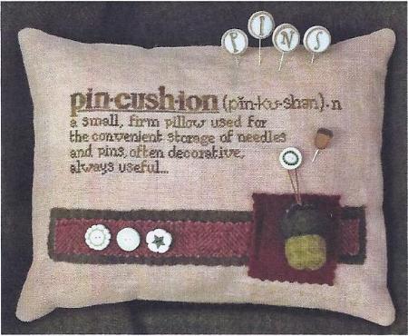 click here to view larger image of Cherrywood Acorn Pincushion (counted cross stitch kit)