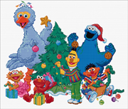 click here to view larger image of Sesame Street Ice Christmas (counted cross stitch kit)