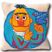 click here to view larger image of Sesame Street Bert Pillow (counted cross stitch kit)