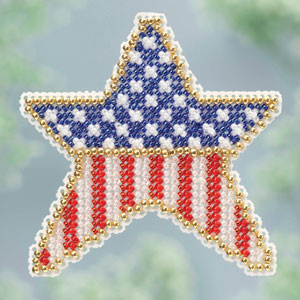 click here to view larger image of Patriotic Star (2013) (bead kit)