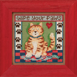 click here to view larger image of Kitty Paws (counted cross stitch kit)