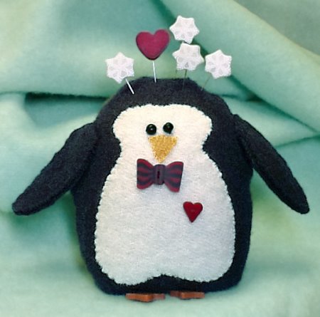 click here to view larger image of Peter Penguin Pincushion (full kit) (accessory)